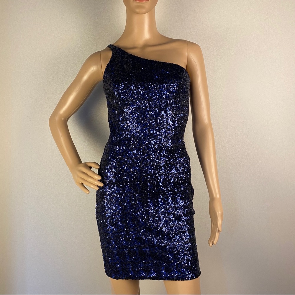 NEW DRESS THE POPULATION SEQUIN DRESS - Picture 2 of 8